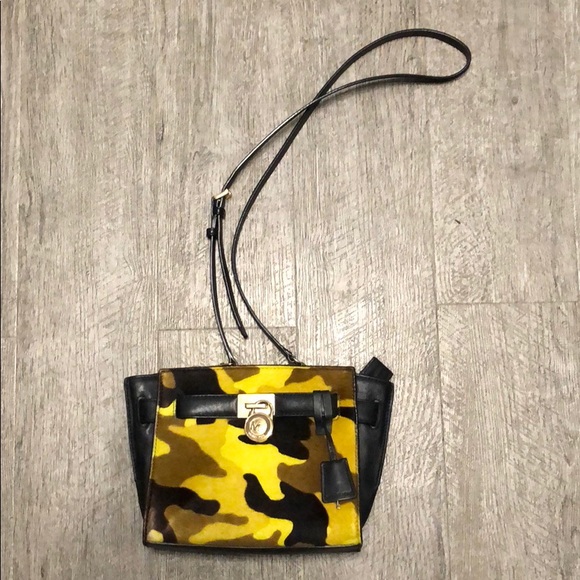 michael kors hamilton mini fur camo